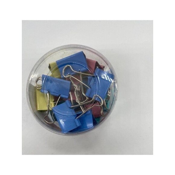 Long Tail Binder Clips 24 Pieces/Set Metal Multicolor Barrel - Picture 3 of 8